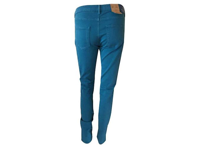 Vaqueros Maison Scotch de denim azul y verde - vista 2