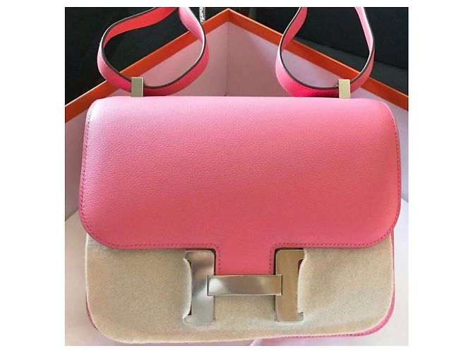 Hermès Constance 24 Pelle Evercolor Rosa - vista 2