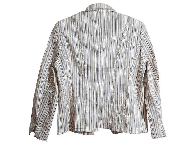 Chaqueta de rayas Basler algodón viscosa Multicolor - vista 2