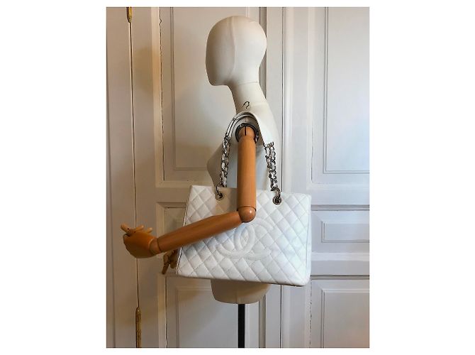 Chanel GST Grand Shopping Tote 34cm in pelle di caviale - vista 4