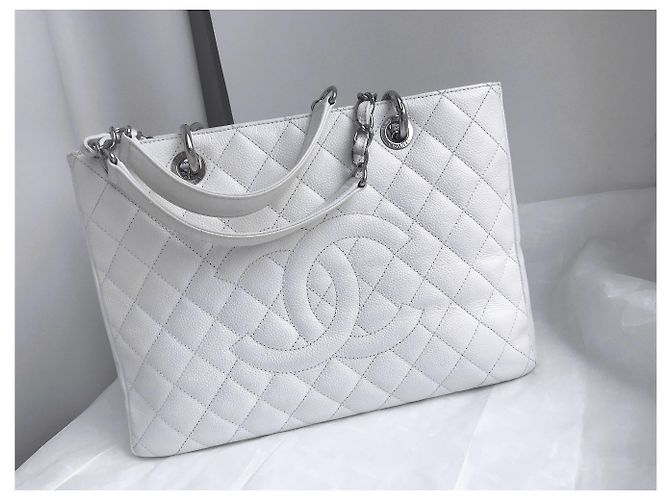 Chanel GST Grand Shopping Tote 34cm in pelle di caviale - vista 42