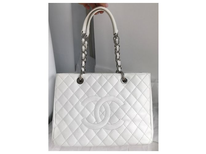 Chanel GST Grand Shopping Tote 34cm in pelle di caviale - vista 43