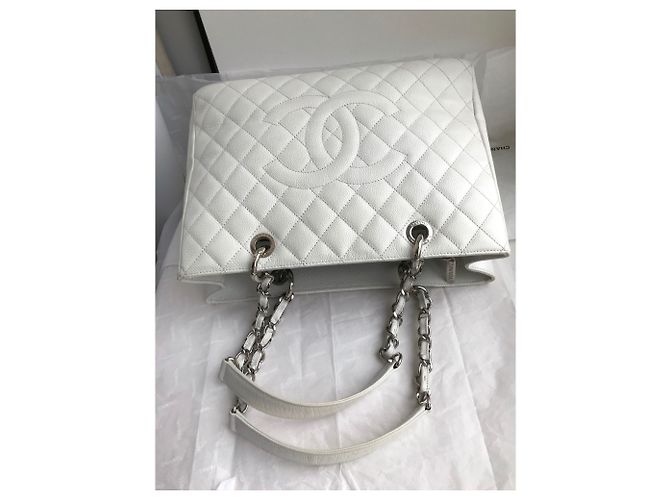 Chanel GST Grand Shopping Tote 34cm in pelle di caviale - vista 8