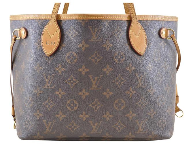 Louis Vuitton Neverfull PM Marrone - vista 2