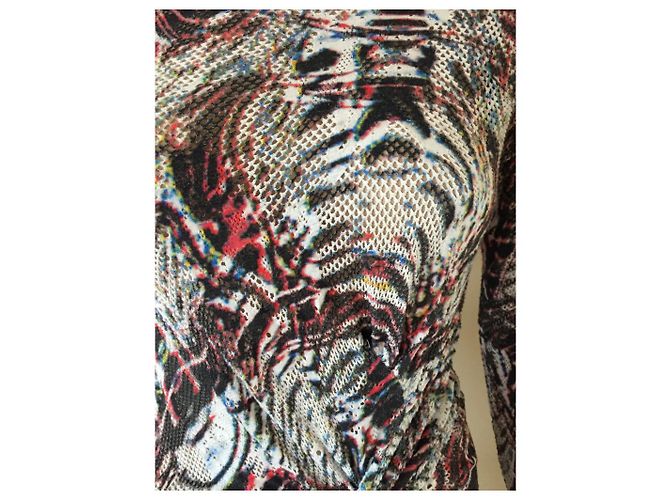 Vestido Iro de algodón negro rosa blanco - vista 3
