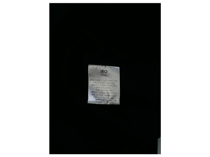 Iro Etuikleid aus Bi-Material in Schwarz - Ansicht 5