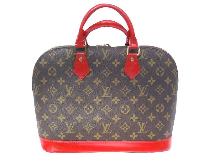 Louis Vuitton Alma PM Braun Rot - Ansicht 2