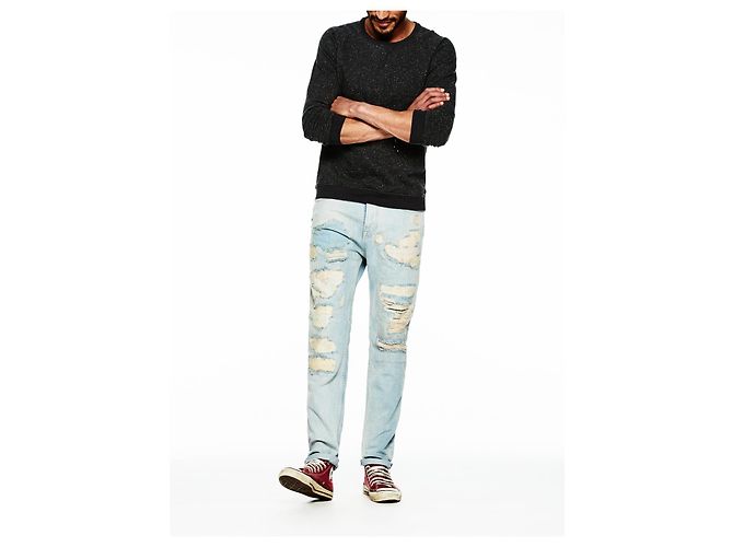 Jeans blu uomo Scotch and Soda distressed - vista 4