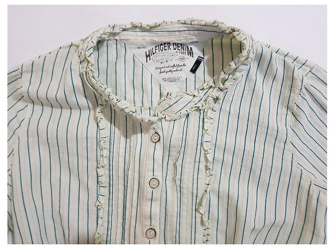 Camicia Tommy Hilfiger in cotone multicolore S - vista 3
