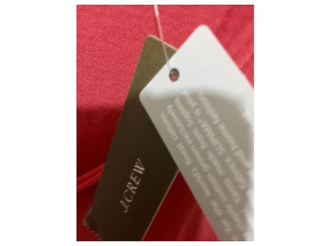 Camiseta sin mangas J.Crew con cuello en V roja de algodón - vista 3