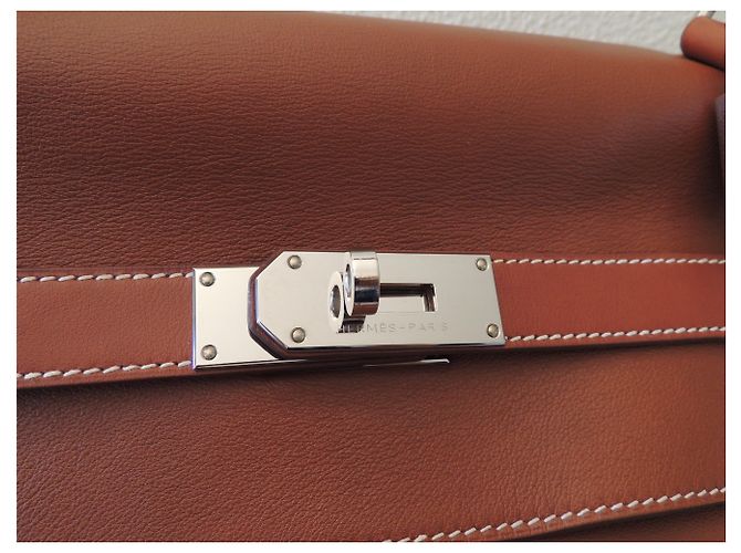 Hermès Kelly 50 VIAGGIO "RELAX" Caramello - vista 3