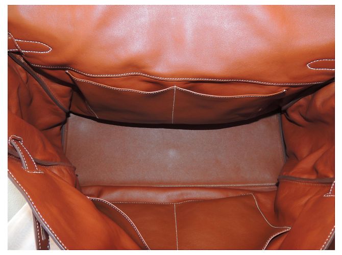 Hermès Kelly 50 VIAGGIO "RELAX" Caramello - vista 8