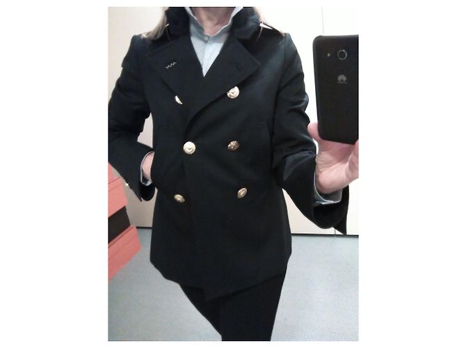 Dsquared2  gefütterte Breasted Jacket in Blau Marine - Ansicht 2