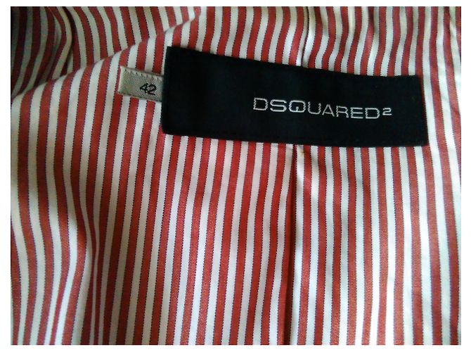 Dsquared2  gefütterte Breasted Jacket in Blau Marine - Ansicht 4