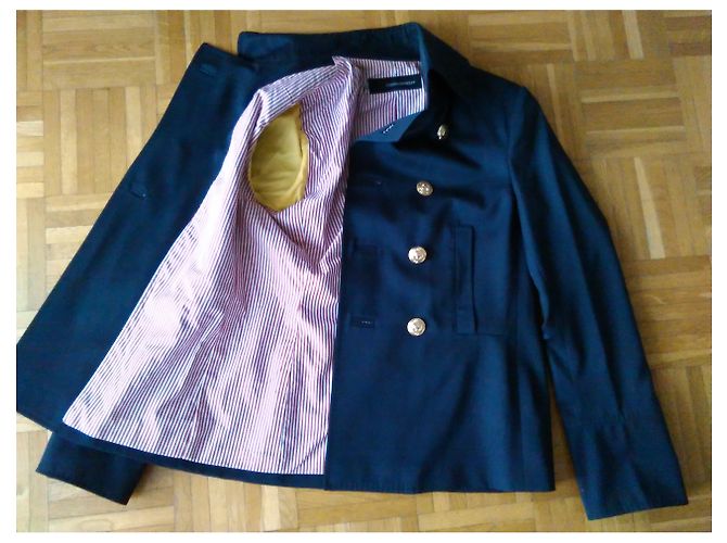Dsquared2  gefütterte Breasted Jacket in Blau Marine - Ansicht 5