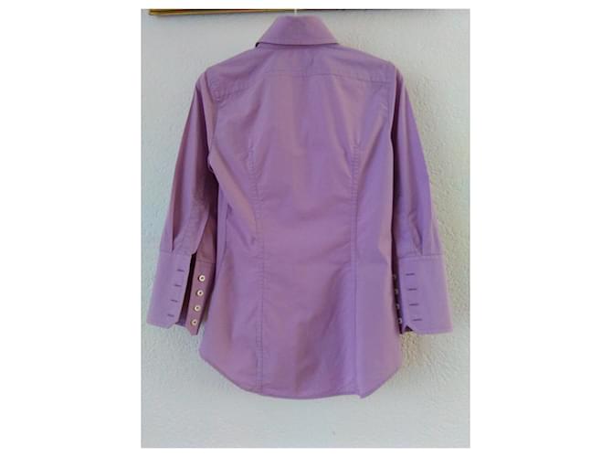 Dsquared2 Baumwollrosa Hemd Fuschia - Ansicht 3