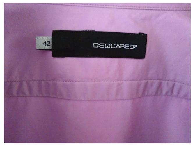 Dsquared2 Baumwollrosa Hemd Fuschia - Ansicht 8