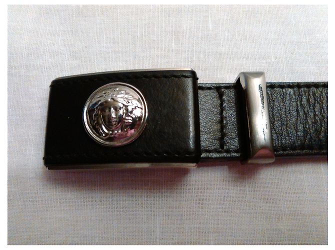 Cintura GIANNI VERSACE RARE 1997 PRE-DEATH d'epoca Nero - vista 10