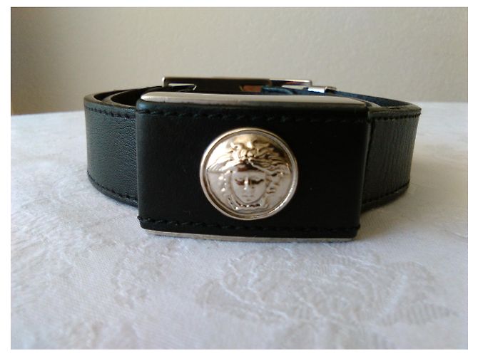 Cintura GIANNI VERSACE RARE 1997 PRE-DEATH d'epoca Nero - vista 2