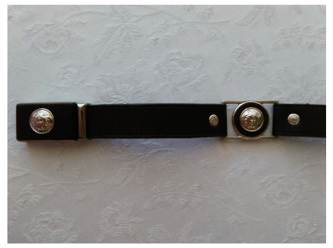 Cintura GIANNI VERSACE RARE 1997 PRE-DEATH d'epoca Nero - vista 8