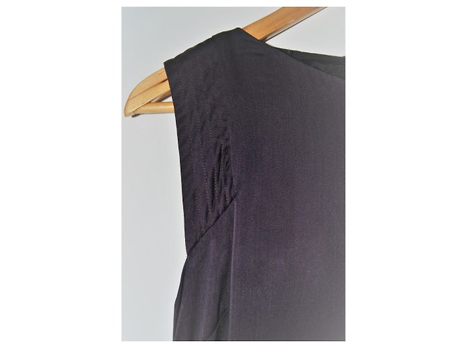Vestido de seda Cacharel Morado Ciruela Púrpura - vista 5