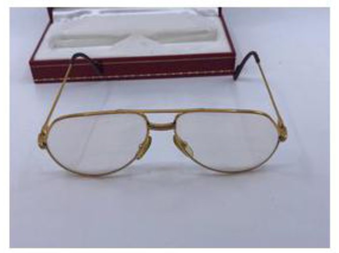 Cartier Pilotmodell Sonnenbrillen Golden - Ansicht 10