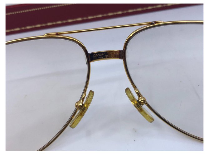 Cartier Pilotmodell Sonnenbrillen Golden - Ansicht 11