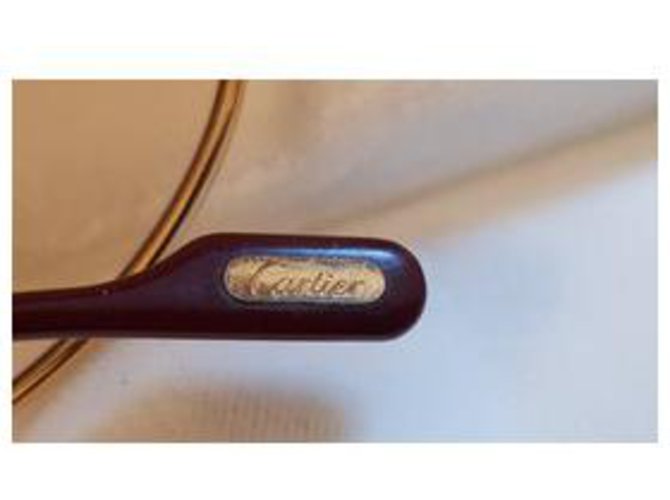 Cartier Pilotmodell Sonnenbrillen Golden - Ansicht 12