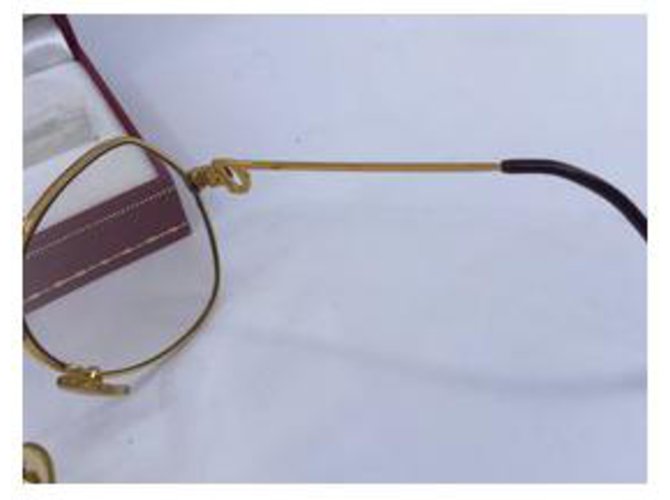 Cartier Pilotmodell Sonnenbrillen Golden - Ansicht 13