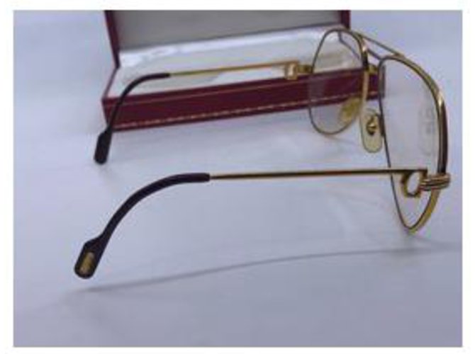 Cartier Pilotmodell Sonnenbrillen Golden - Ansicht 16