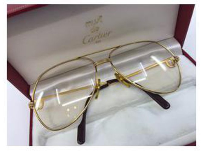 Cartier Pilotmodell Sonnenbrillen Golden - Ansicht 17