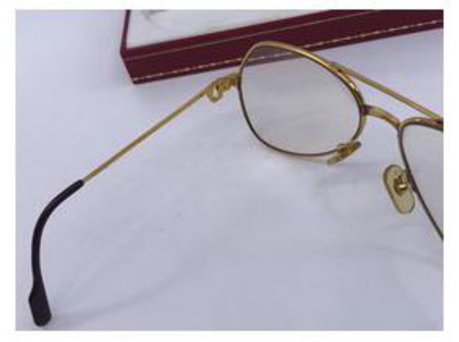 Cartier Pilotmodell Sonnenbrillen Golden - Ansicht 4