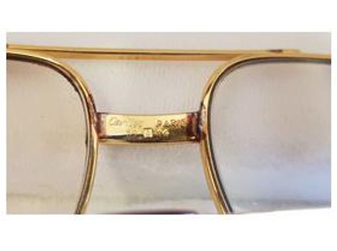 Cartier Pilotmodell Sonnenbrillen Golden - Ansicht 6