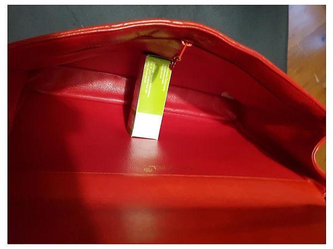 gefütterte SIDED CHANEL JUMBO TASCHE RED LIMITED EDITION Rot - Ansicht 11