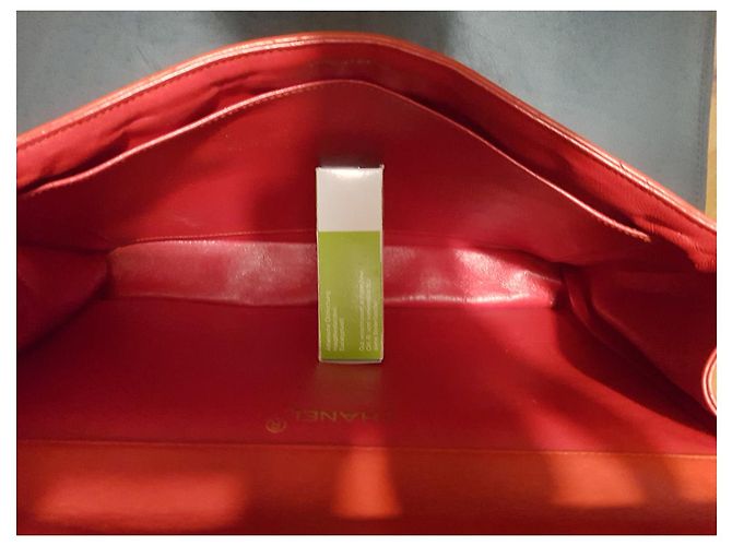 gefütterte SIDED CHANEL JUMBO TASCHE RED LIMITED EDITION Rot - Ansicht 12