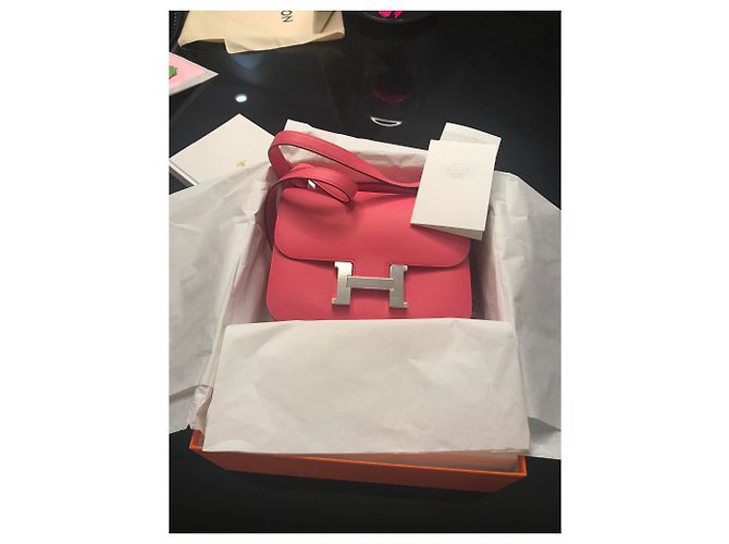 Hermès Constance 24 Pelle Evercolor Rosa - vista 4