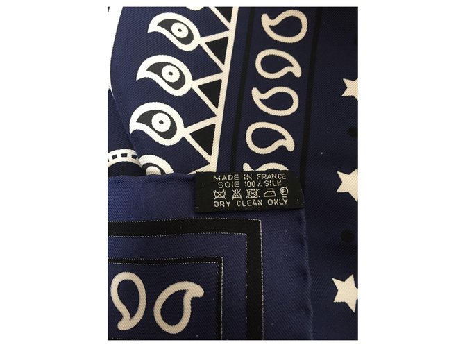 Hermès Bufandas de seda Azul - vista 4