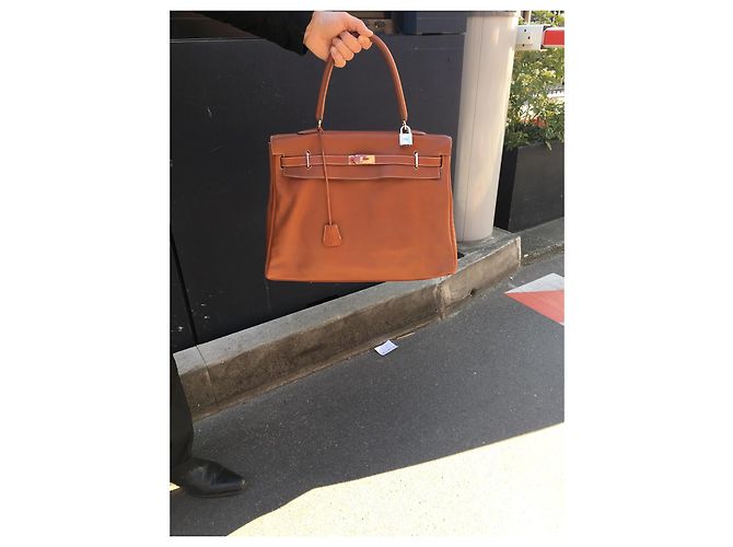 Hermès Kelly 50 VIAGGIO "RELAX" Caramello - vista 11