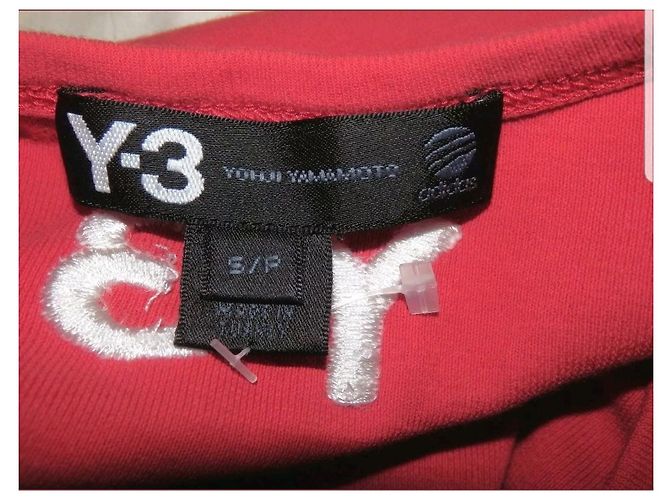 Vestido Yohji Yamamoto sin mangas rojo de algodón plisado Roja - vista 3