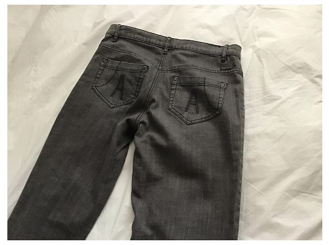 Apostrophe Jeans Grau aus Baumwolle Größe 38 - Ansicht 2