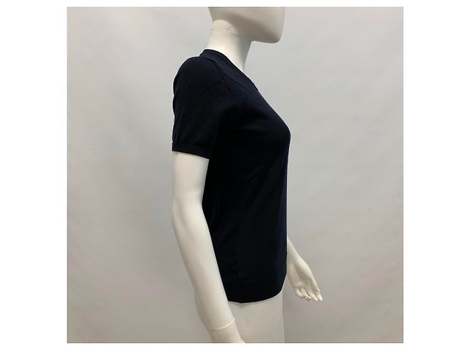 Moncler Dunkelblaues, blaues Strickoberteil - Ansicht 10