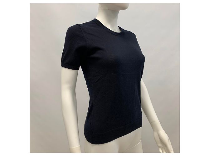 Moncler Dunkelblaues, blaues Strickoberteil - Ansicht 11