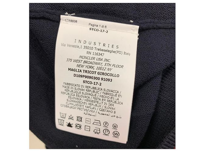 Moncler Dunkelblaues, blaues Strickoberteil - Ansicht 4