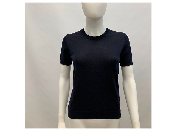 Moncler Dunkelblaues, blaues Strickoberteil - Ansicht 7