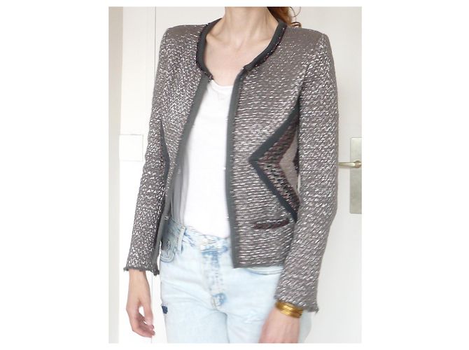 Lurex-Jacke von Peru Isabel Marant Silber Metallisch Hellblau - Ansicht 4