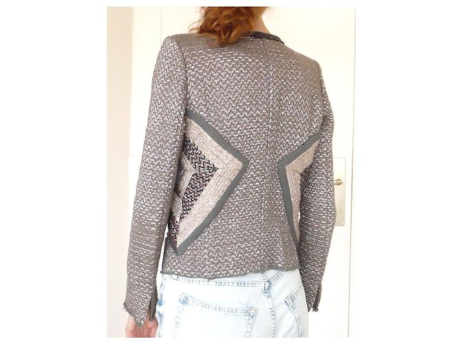 Lurex-Jacke von Peru Isabel Marant Silber Metallisch Hellblau - Ansicht 6