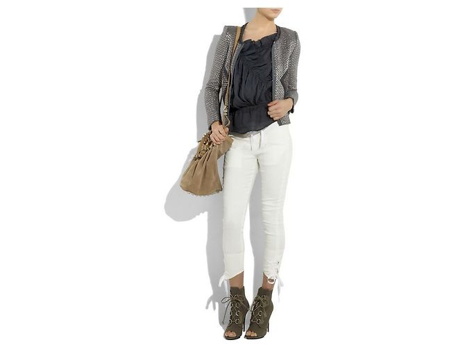 Lurex-Jacke von Peru Isabel Marant Silber Metallisch Hellblau - Ansicht 7