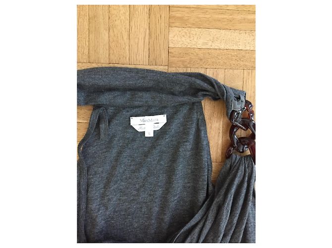 Top Max Mara de viscosa gris oscuro Gris antracita - vista 3