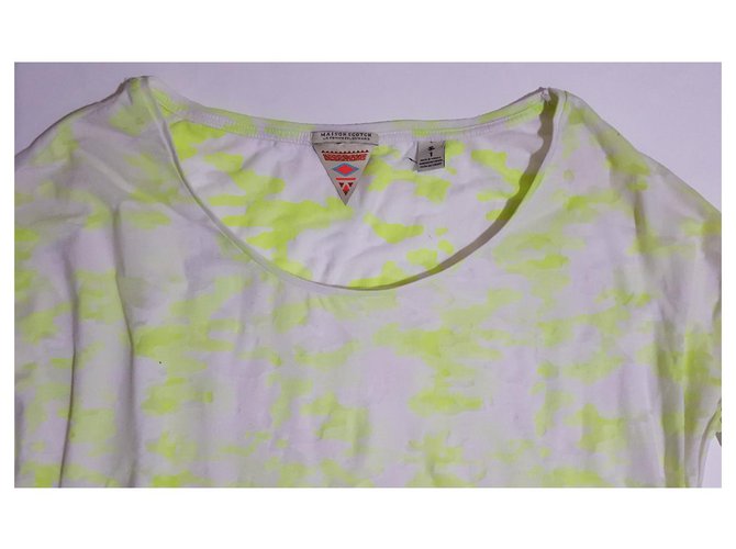 Camicetta Maison Scotch Bianca e Verde Cotone Bianco - vista 2