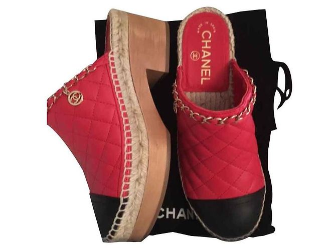 Chanel zuecos Roja - vista 2
